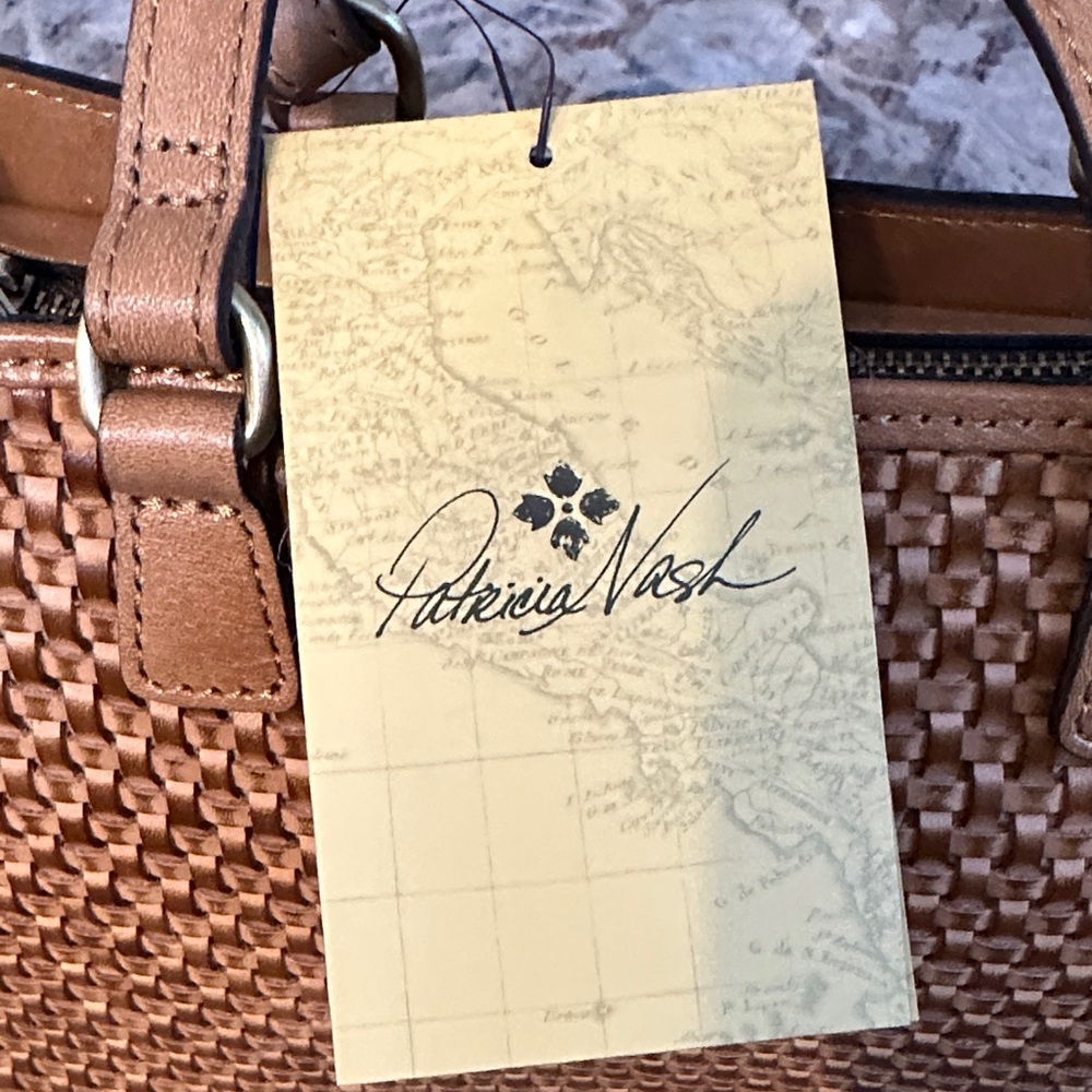 Patricia Nash Tan Woven Tote Bag - Picture 3 of 16